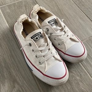White Slip-on converse size 8